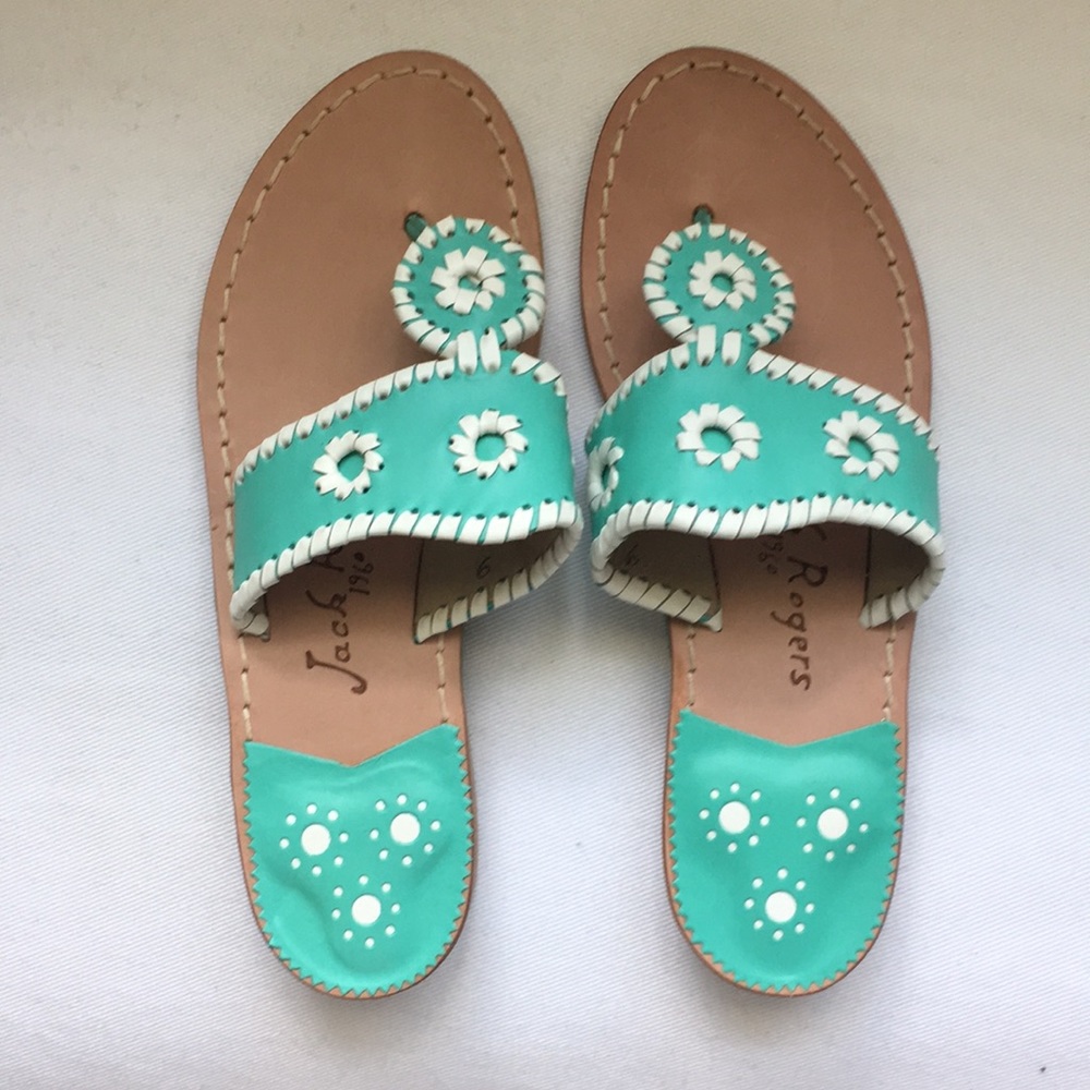 NWOT Jack Rogers Whipstitched Flip Flop size 6